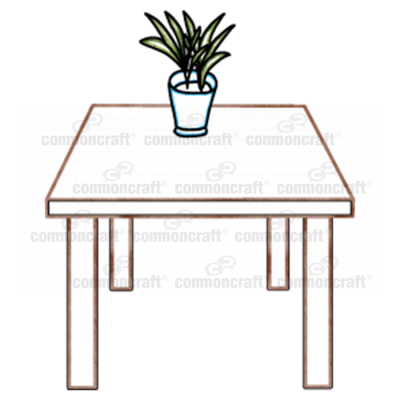 Desk Plant Scene