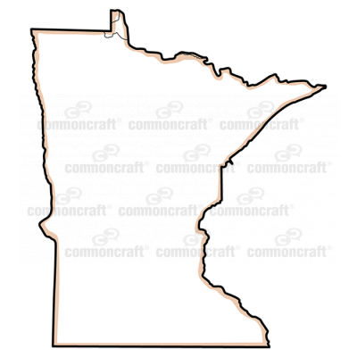 Minnesota State US Map