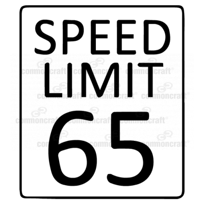 Speed Limit Sign 65